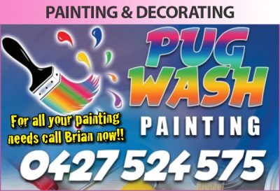 Pug Wash Painting