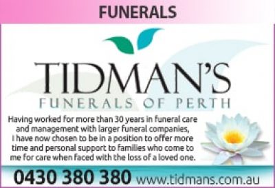 Tidman&#8217;s Funerals of Perth